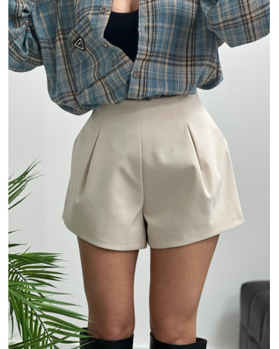 Spodenki materiałowe motylki La Milla jasny beż