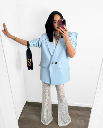 Spodnie koronkowe Nela La Milla śmietankowe