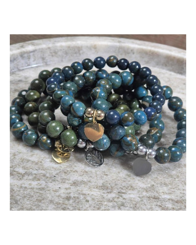 Bransoletka pawie oko By o la la...! ze srebrną zawieszką Bransoletka pawie oko By o la la...! ze srebrną zawieszką