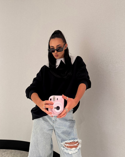 Spodnie jeansowe z wycięciem z tyłu La Milla