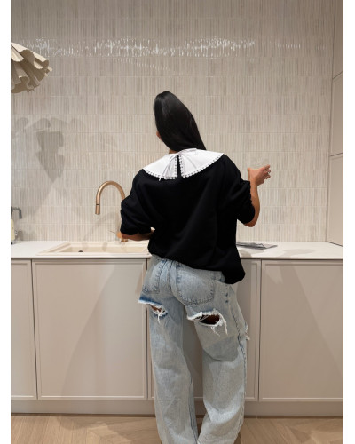 Spodnie jeansowe z wycięciem z tyłu La Milla