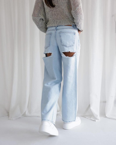 Spodnie jeansowe z wycięciem z tyłu By o la la...!