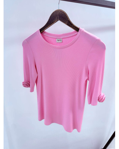 Basic z różami na rękawach By o la la...! sugar pink