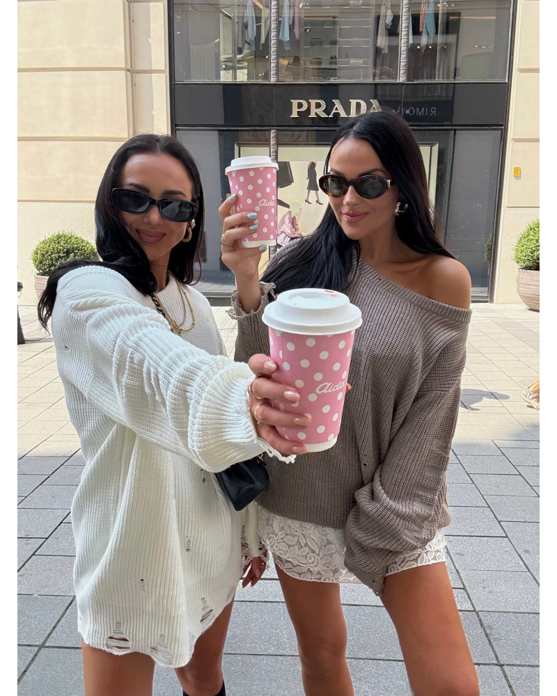 Sweter tunika La Milla beżowy