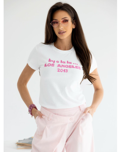 T-shirt Los Angeles By o la la...! sugar pink