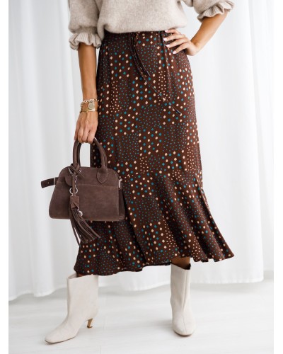 Spódnica midi w łatki By o la la...! chocomus