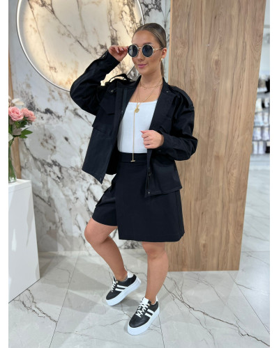 Komplet katana plus spódniczko-spodenki By o la la...! czarny