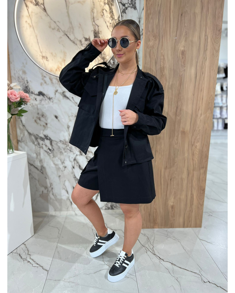 Komplet katana plus spódniczko-spodenki By o la la...! czarny