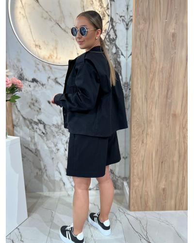 Komplet katana plus spódniczko-spodenki By o la la...! czarny