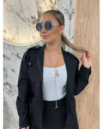 Komplet katana plus spódniczko-spodenki By o la la...! czarny