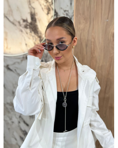 Komplet katana plus spódniczko-spodenki By o la la...! śmietankowy