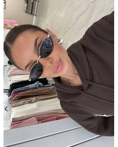 Okulary przeciwsłoneczne Cannes czarne ze złotym