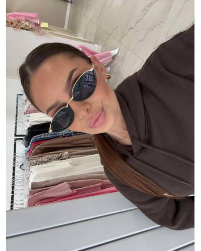 Okulary przeciwsłoneczne Cannes czarne ze złotym