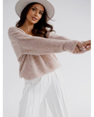 Sweter w szpic By o la la...! stone