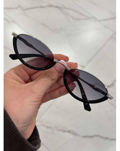 Okulary przeciwsłoneczne Cannes czarne ze srebrnym