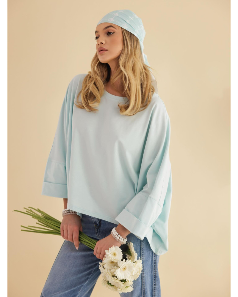 Bluzka nietoperz By o la la...! blue mint