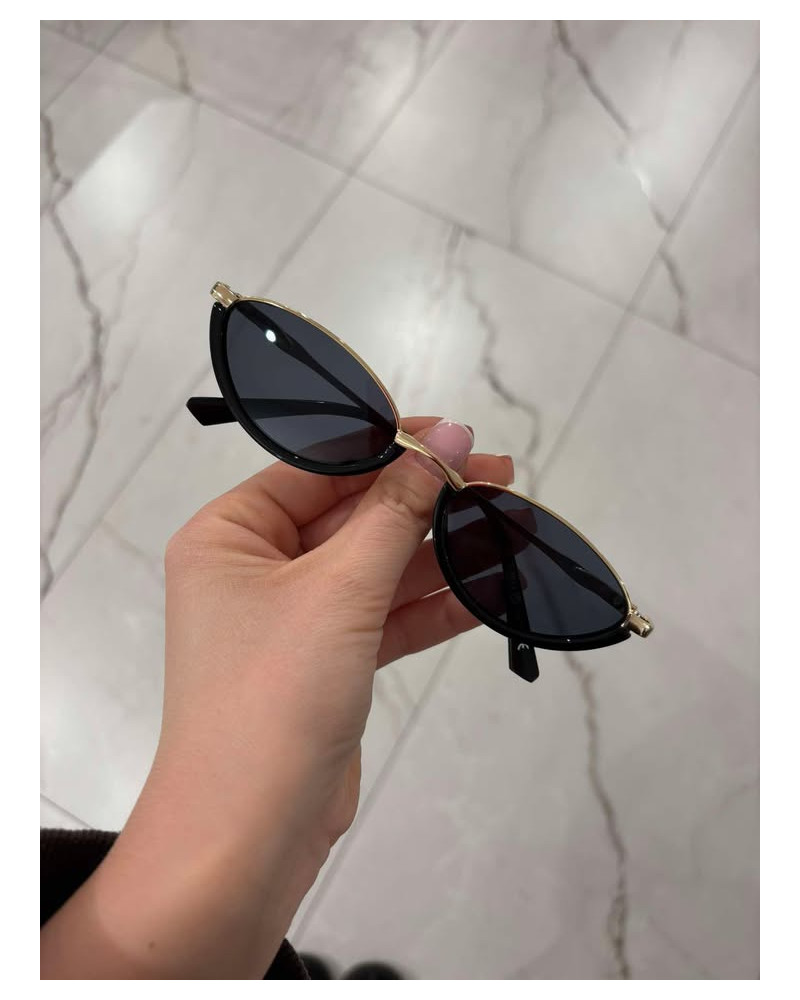 Okulary przeciwsłoneczne Cannes czarne ze złotym