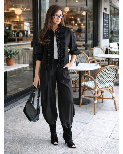 Bomberka z żabotem By o la la...! czarna