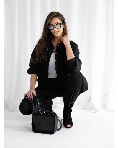 Bomberka z żabotem By o la la...! czarna