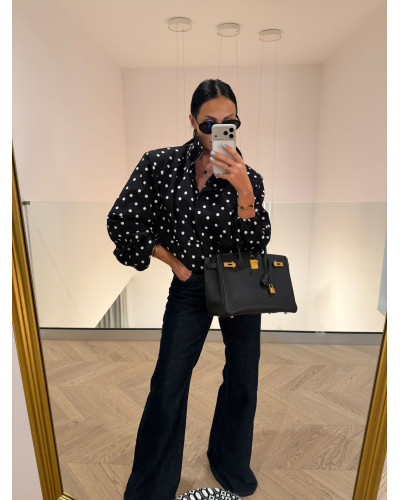 Bomberka w kropki La Milla czarna