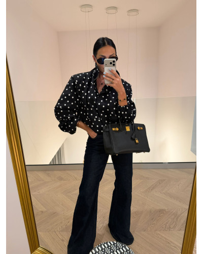 Bomberka w kropki La Milla czarna