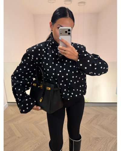 Bomberka w kropki La Milla czarna