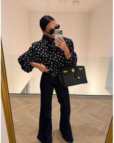 Bomberka w kropki La Milla czarna