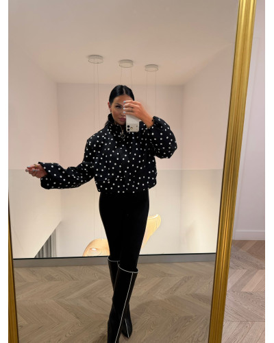 Bomberka w kropki La Milla czarna