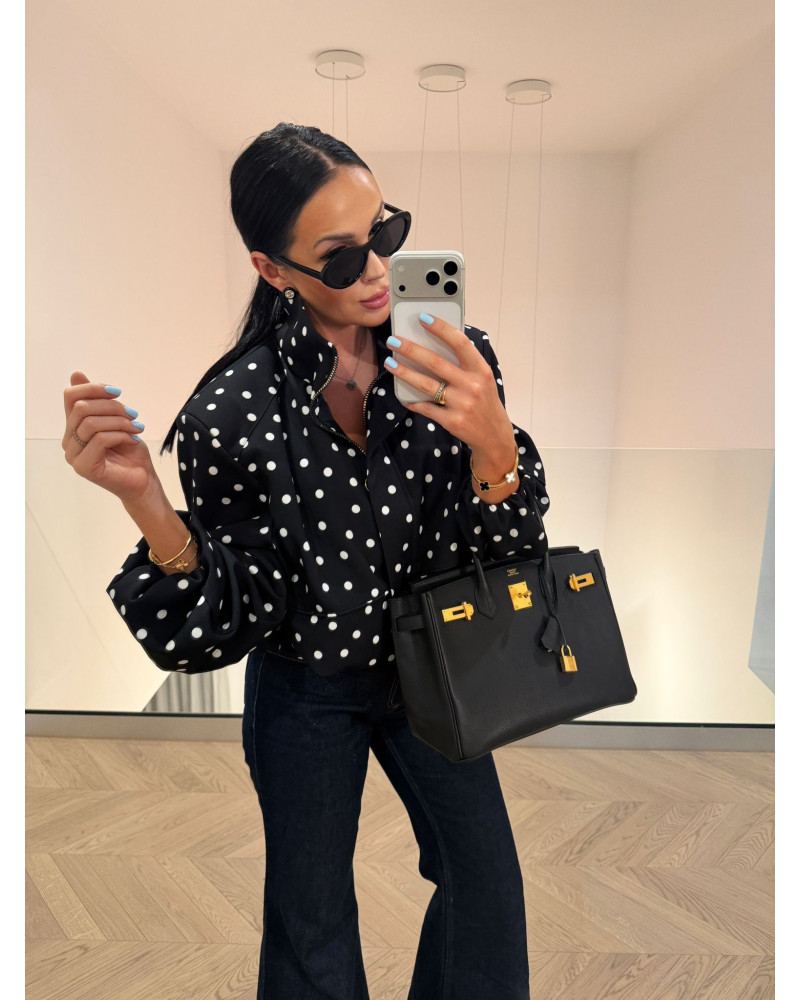 Bomberka w kropki La Milla czarna