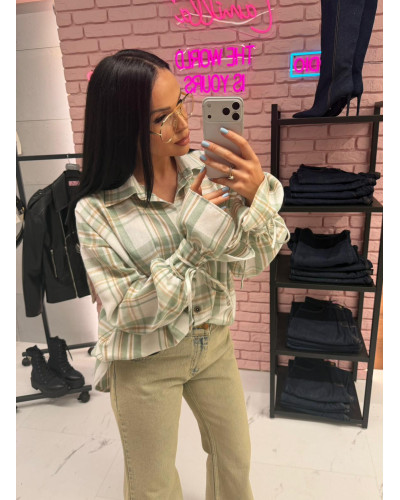 Koszula z wiązanym mankietem La Milla matcha