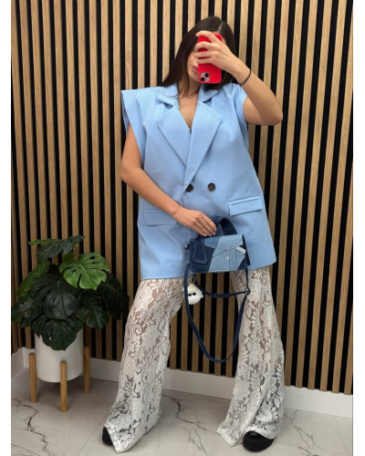 Kamizelka materiałowa La Milla niebieska