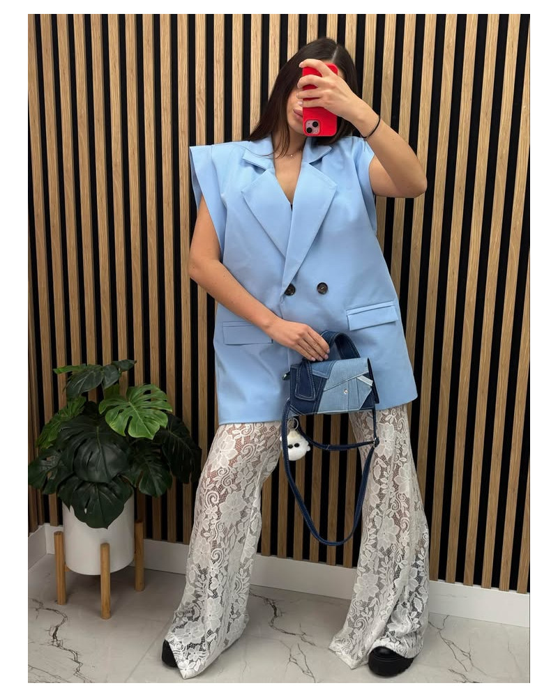 Kamizelka materiałowa La Milla niebieska