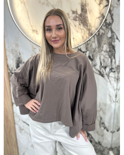 Bluzka nietoperz By o la la...! kakao