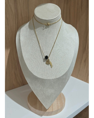 Naszyjnik z pórkiem By o la la...! złoty