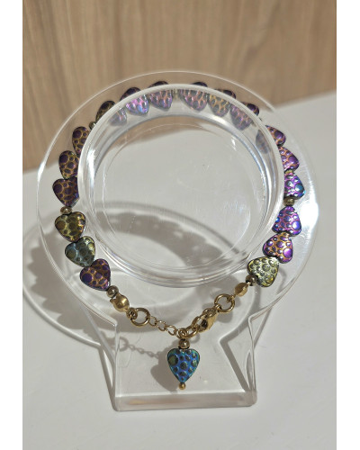 Bransoletka serduszka By o la la...! petrol