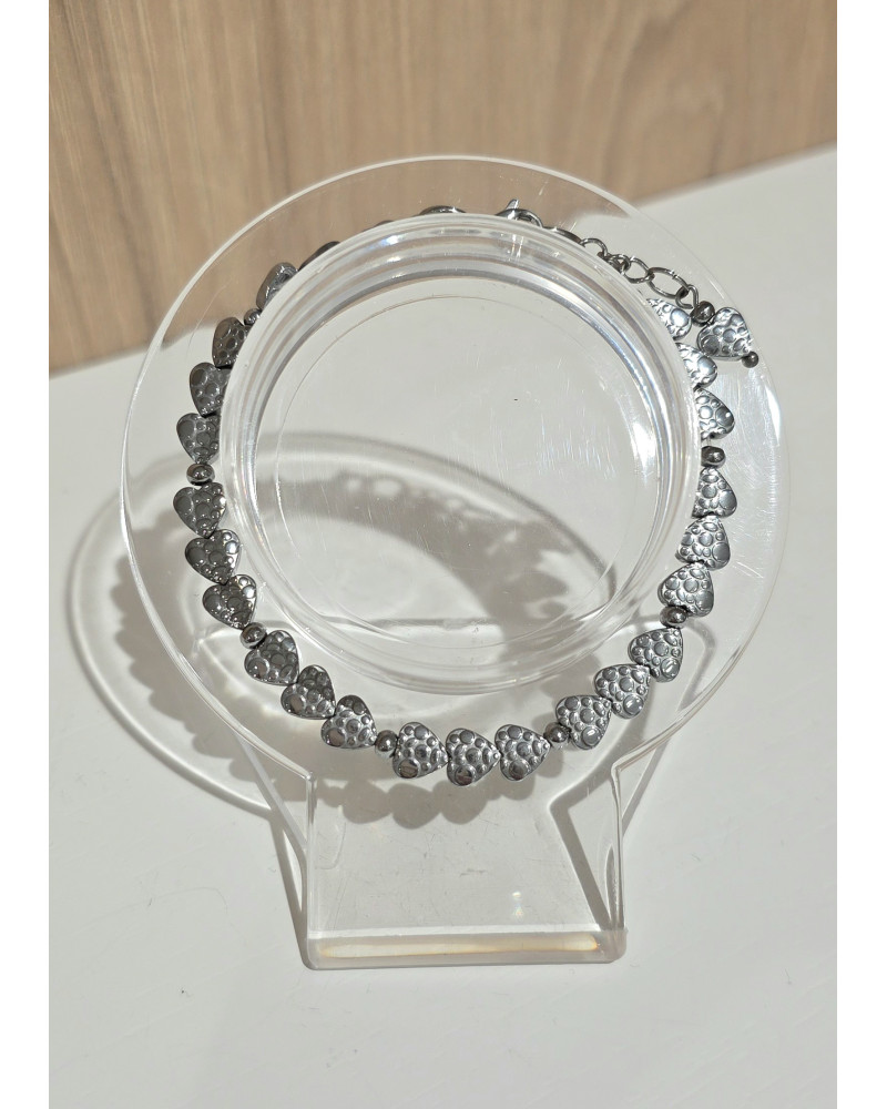 Bransoletka serduszka By o la la...! srebrna