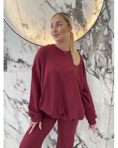 Bluza długa By o la la...! merlot