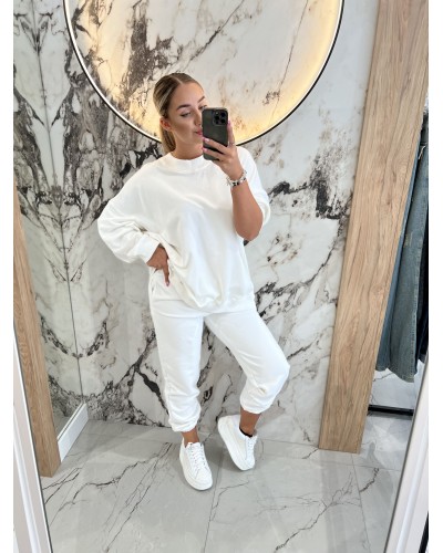 Bluza długa By o la la...! śmietankowa