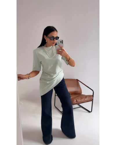 T-shirt asymetryczny La Milla matcha