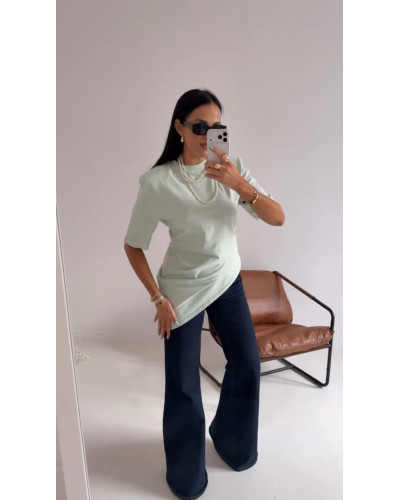 T-shirt asymetryczny La Milla matcha