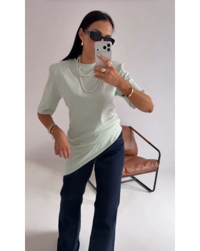 T-shirt asymetryczny La Milla matcha