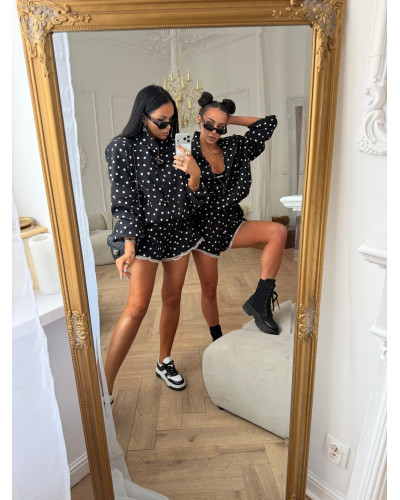 Spodenki materiałowe motylki w kropki La Milla