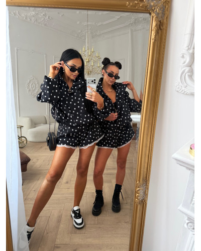 Spodenki materiałowe motylki w kropki La Milla