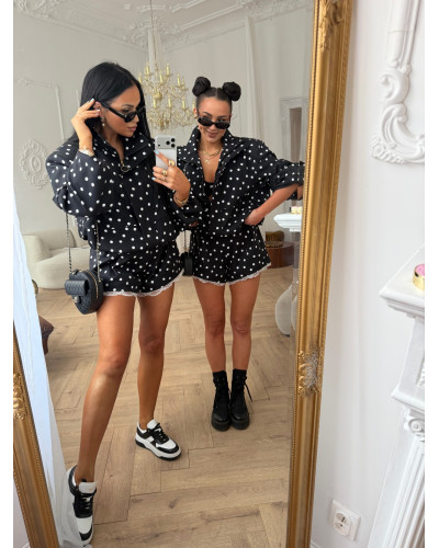 Spodenki materiałowe motylki w kropki La Milla