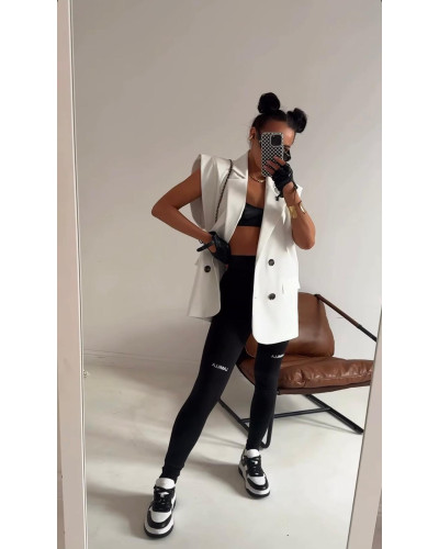 Kamizelka materiałowa La Milla śmietankowa