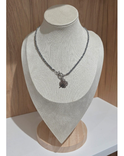 Naszyjnik koniczynka By o la la...! srebrny