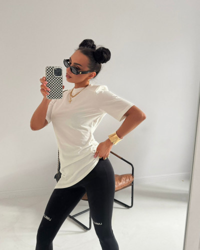 Legginsy z małym logo La Milla czarne