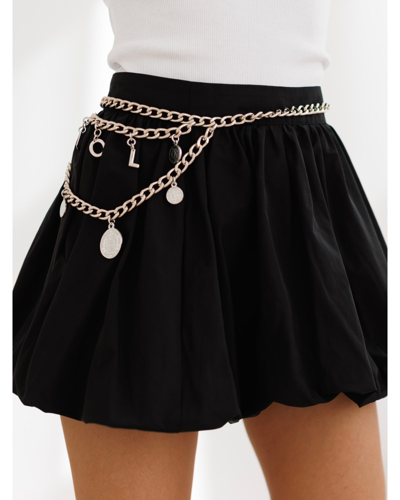 Pasek łańcuszkowy podwójny By o la la...! srebrny