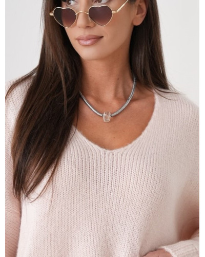 Naszyjnik z kamieniem By o la la...! kryształ górski