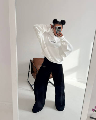 Spodnie dresowe z logo La Milla czarne